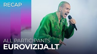 EurovizijaLT 2024 Lithuania  All Participants  RECAP [upl. by Publia]