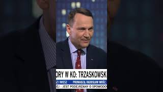 Wyjście Radosława Sikorskiego ze studia TVN [upl. by Crandell]