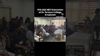 NTA UGC NET Orientation Sessions at St Teresas College Ernakulam [upl. by Parsons531]