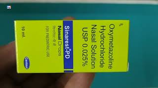 Sinarest PD Nasal Drops  Oxymetazoline Hydrochloride Nasal Solution USP 0025 Uses  Sinarest PD [upl. by Alleinnad157]