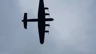 RAF BBMF Lancaster PA474 overhead Halfpenny Green at Project Propeller 2018 [upl. by Aierb]