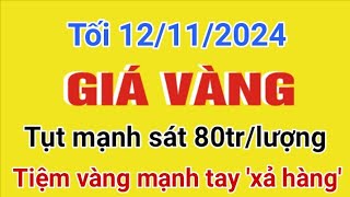 Giá vàng hôm nay 9999 tối ngày 12112024 GIÁ VÀNG NHẪN 9999 Bảng giá vàng 24k 18k 14k 10k [upl. by Enitram569]