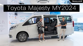 พาชม Toyota Majesty MY2024 ปรับเบาะ เครื่องเสียงใหม่ และเครื่องยนต์ EURO5 [upl. by Anidem]