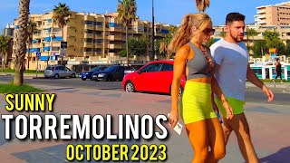 TORREMOLINOS 🇪🇦 PLAYAMAR October 2023 Costa del Sol Málaga Andalucía Walking Tour 4K [upl. by Yenffad]