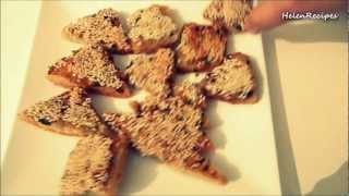 Banh mi chien tom  Shrimp toast Christmas recipe  Helens Recipes [upl. by Ellerol]