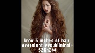 Grow 5 Inches Of Hair OVERNIGHT 100 GUARANTEED affirmations  528hZ frequency [upl. by Atnicaj]