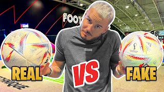 FAKE VS REAL WORLD CUP BALL WHICH IS BETTER [upl. by Notlew]