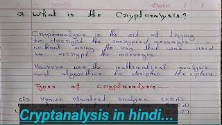 Cryptanalysis  cryptanalysis in network security in hindi  cryptanalysis attacks  mscoder [upl. by Sabir826]