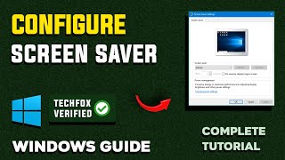 How to Configure Screen Saver in Windows  Full Guide [upl. by Atniuq]