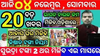 todays morning news odisha4 november 2024subhadra yojana online apply processodisha news today [upl. by Mimi]