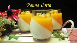 Mango Panna Cotta italian panna cotta mango dessertfamoso dolce panna cotta ZH Cooking Field [upl. by Genevra]