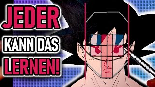 Ganz einfach JEDES AnimeGesicht zeichnen mit diesem TUTORIAL [upl. by Alauqahs]