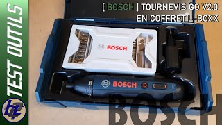 TEST OUTILS Tournevis Bosch Go 2 en coffret Mini LBOXX [upl. by Evilc]