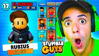 BUSCANDO CUENTAS de FAMOSOS en STUMBLE GUYS 😱 [upl. by Viccora]