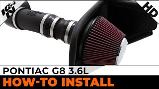 Pontiac G8 36L 633072 Air Intake Installation [upl. by Witcher324]