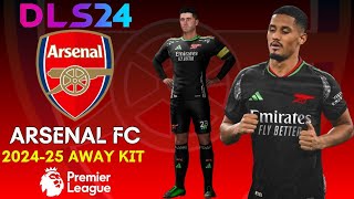 DLS 24 KITS ARSENAL 202425 AWAY KIT ⚫🟢🔴 [upl. by Airym]