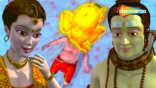 Childrens Day Special  बाल गणेश जन्म की कहानी   Bal Ganesh Ki Kahaniya In 3D  65 [upl. by Alleen]