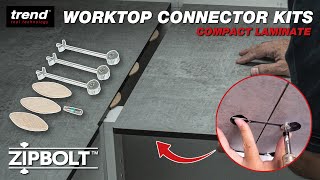 ZIPBOLT Compact Laminate Worktop Connector Kit 1215mm  Trend Zipbolts [upl. by Leighland115]