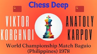 Viktor Korchnoi vs Anatoly Karpov World Championship Match Baguio Philippines 1978 [upl. by Merrell]