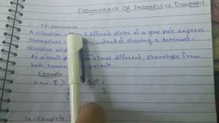 Codominance vs Incomplete dominance Urdu description [upl. by Atwater]