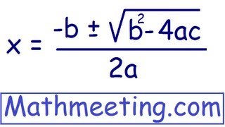 Solve Quadratic Equations using Quadratic Formula [upl. by Asseniv254]