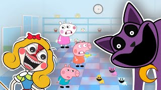 Peppa Pig and Friends in POPPY PLAYTIME CHAPTER 3 animation peppapig poppyplaytimechapter3 [upl. by Swartz]