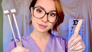 ASMR Français Examen Nerf Crânien VITE amp RAPIDE ♡ yeux oreilles Cranial Nerve Examen RP Médical [upl. by Eilojne]