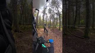 Overshooting a Big Drop to Flat  Cable Drop  Killington Bike Park MTB shorts [upl. by Liemaj]