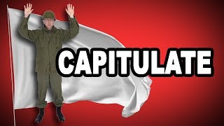 🏳 Learn English Words CAPITULATE  Meaning Vocabulary with Pictures and Examples [upl. by Habeh]