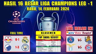 Hasil Liga Champions Tadi Malam  LEIPZIG vs REAL MADRID  COPENHAGEN vs MAN CITY 16 Besar UCL 2024 [upl. by Anaid]