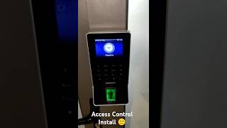 Biometric Access Control System Installation 🛂 shorts viralshorts [upl. by Glinys]