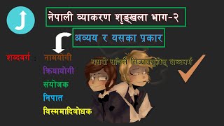 Nepali byakaran padbarga । शब्दवर्ग । abyaya in nepali nepali byakaran class 9101112 [upl. by Joacima]