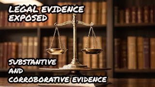 Evidence  Substantive and Corroborative Piece of Evidence with Reference to Case Laws [upl. by Porter]