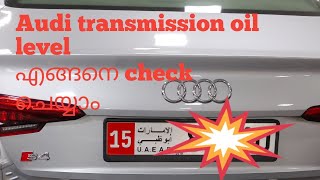 how to check transmission oil level audi A4vandipanikaaran1986 audi audia4 [upl. by Levison]