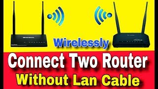 How To Connect Two Routers Without Lan Cable  Hindi  By AllwithG [upl. by Jeconiah]