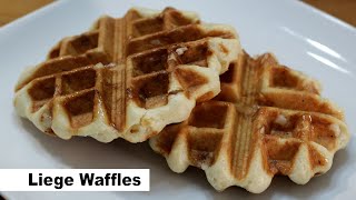 How to Make Liege Waffles  Belgian Pearl Sugar Waffles Recipe [upl. by Araihc]