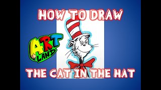 How to Draw the CAT IN THE HAT [upl. by Aehsrop966]