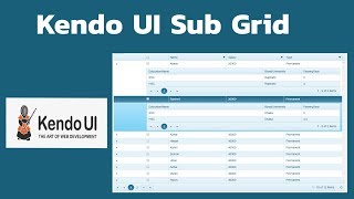 Working with Kendo Sub Grid [upl. by Nahshunn]