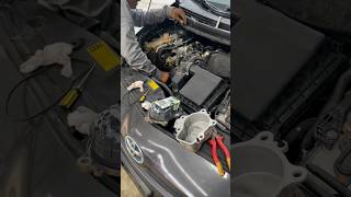 electric water pump error no working shortsvideos reel mechanic replace toyota replacements [upl. by Brenn]