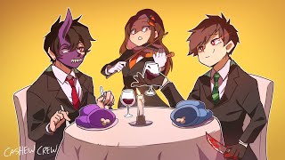 Sykkuno asks Corpse out to Dinner Among Us Animation [upl. by Yrtnej336]