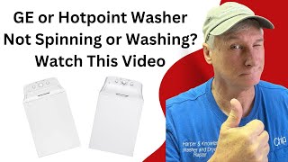 How To Fix a GEHotpoint Washing Machine Wont Spin or Wash Repair Guide [upl. by Lemyt907]