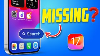 Solving SpotlightSearch Missing on iPhone  how to Solve Search not working after IOS 17 [upl. by Sirraf]