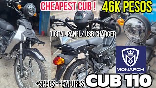 BUDGET KILLER 46k Pesos CUB Bike Monarch CUB 110 Available na sa Pinas Sobrang Mura [upl. by Launcelot]