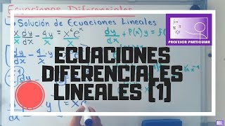 Ecuaciones diferenciales Lineales  Ejercicio 1 [upl. by Harak]