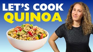 How to Cook QUINOA Mediterranean Diet Beginners Guide [upl. by Bernette]