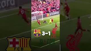 Barca vs Liverpool “CORNER TAKEN QUICKLY ORIGI” Sorry for bad quality [upl. by Irtimed]