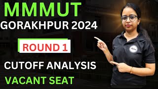 MMMUT Counselling 1st Round Cutoff Analysis 2024  THE PATH  PRANSHIKANPUR [upl. by Dlabihcra]