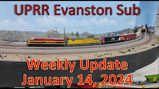 Weekly Update on the UPRR Evanston Subdivision  Final Scenery ballast and Finish at Evanston Yard [upl. by Gallager]