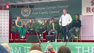 Dave O’Brien sings Dear Old Skibbereen at the Olympic homecoming in Skibbereen for our rowers [upl. by Ann]