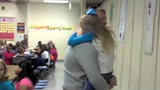 Soldier Surprises Daughter at Tallassee Elementary [upl. by Ahsyak]